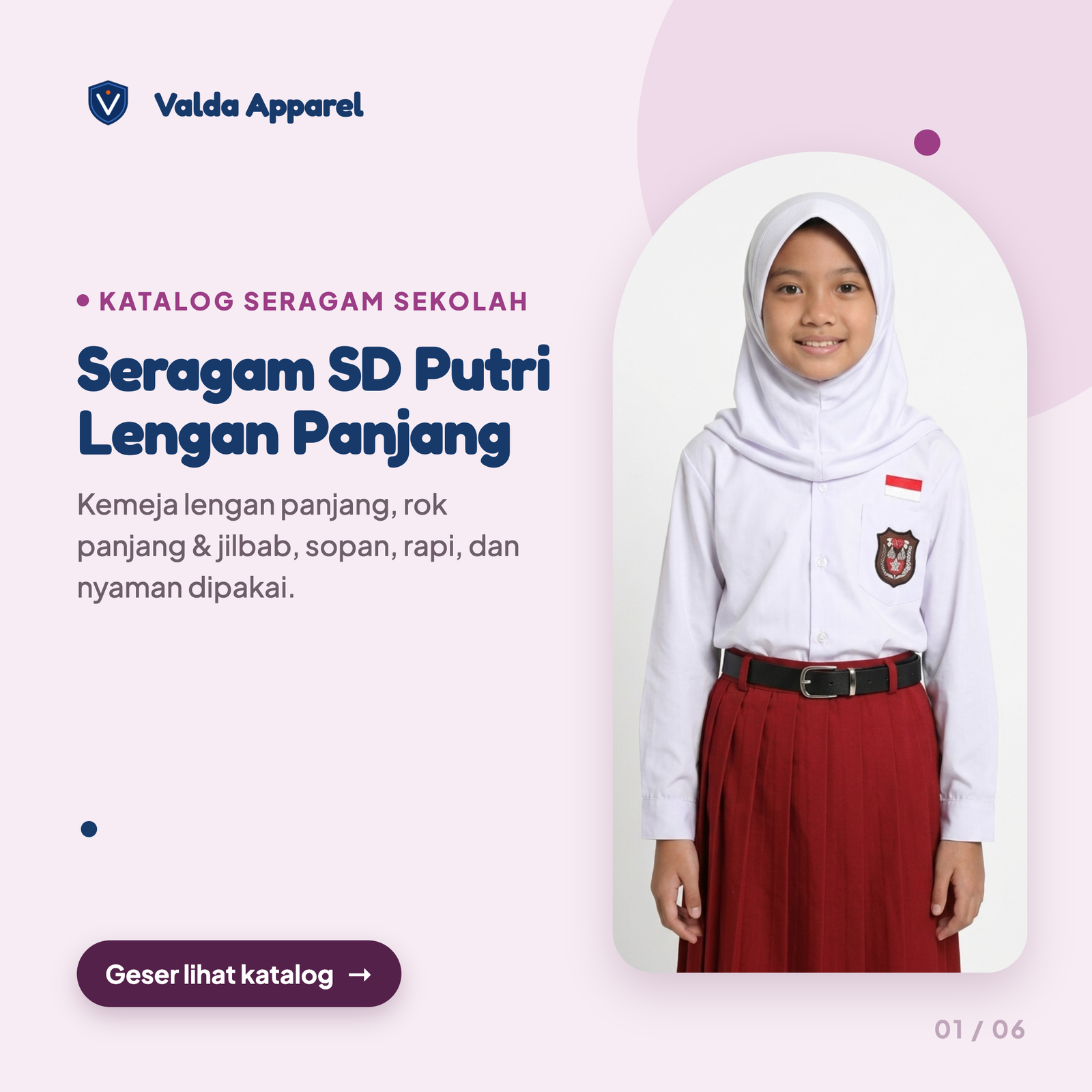 Seragam SD Putri Panjang