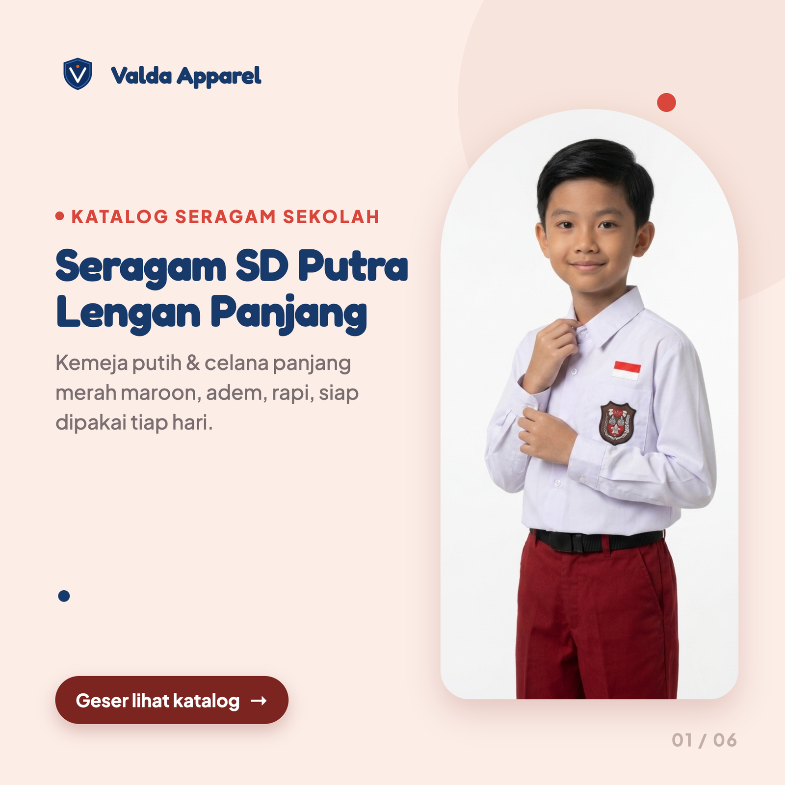 Seragam SD Panjang Putra