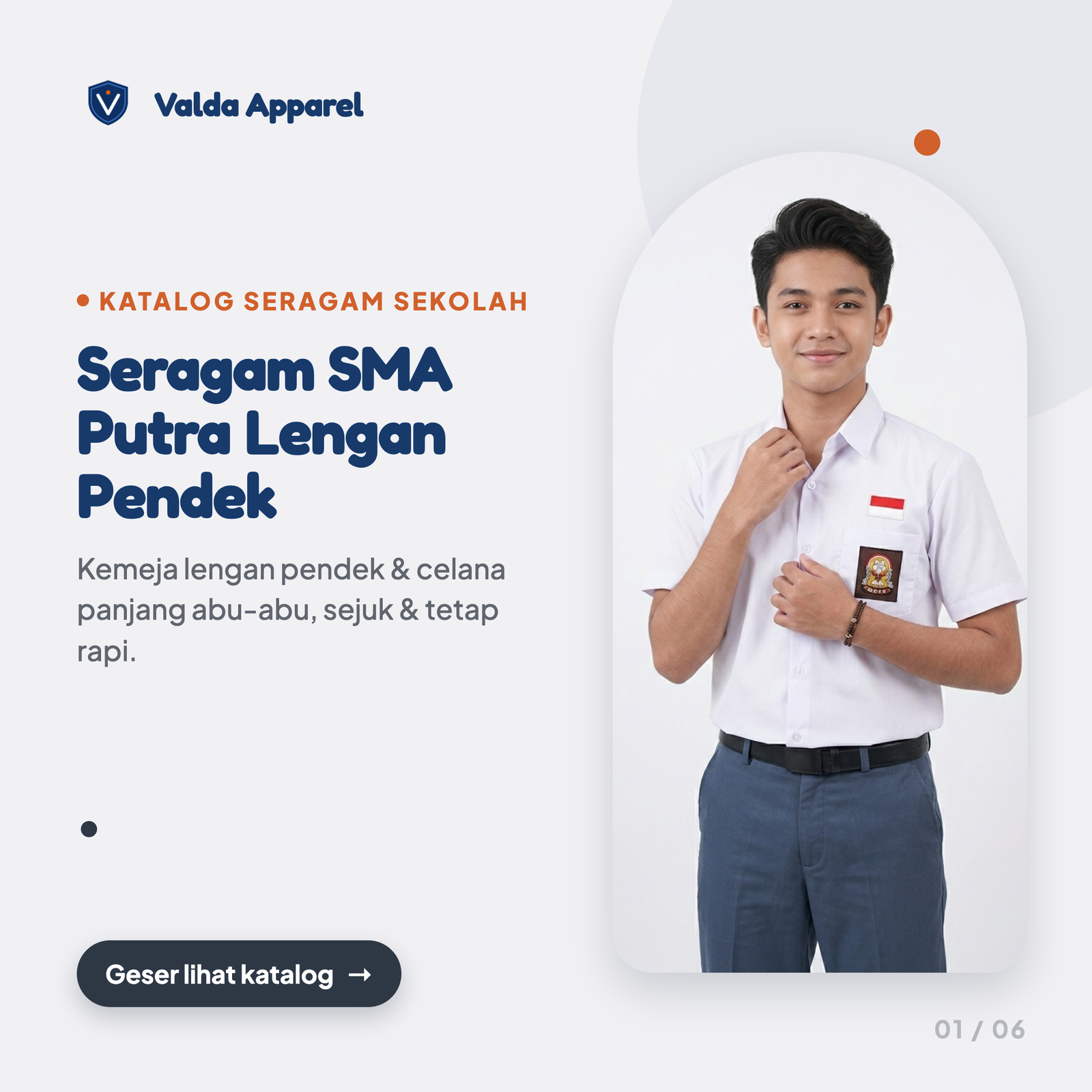 Seragam SMA Putra Pendek