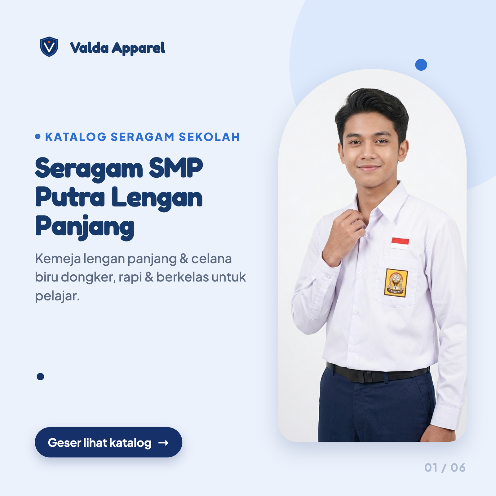 Seragam SMP Putra Panjang